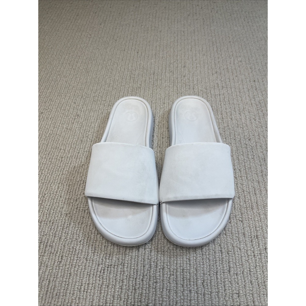 Lululemon Restfeel Women's Size 5 Slide Sandals Slip On Bone